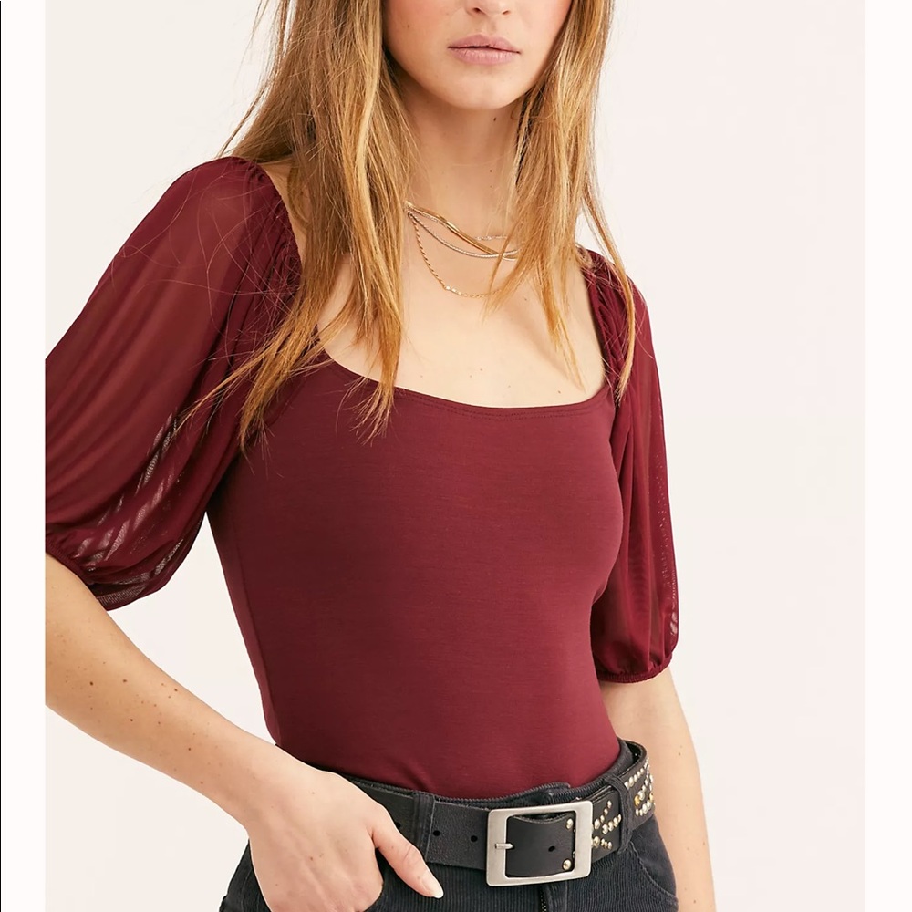 Free People Puff Sleeve Cami